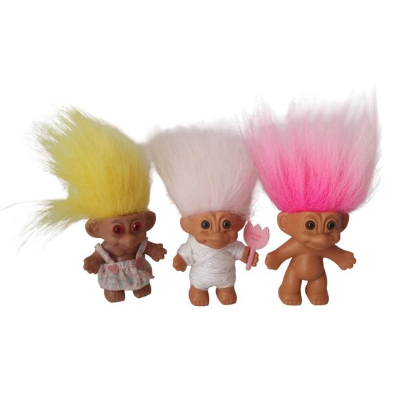 9 Vintage Troll Dolls Dragon Baby Collection Troll 1990's - Picture 5 of 11